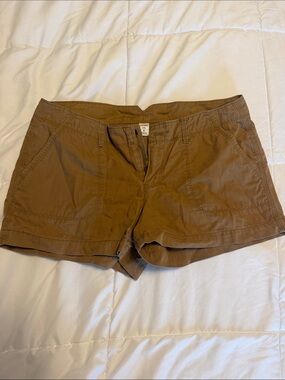 Old Navy Women's Brown Cotton Bermuda Shorts
